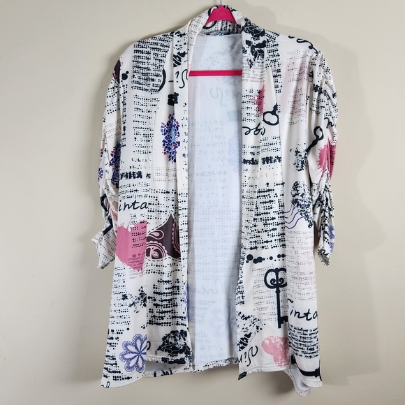 NWOT Cardigan with ruched Sleeves - Picture 1 of 6